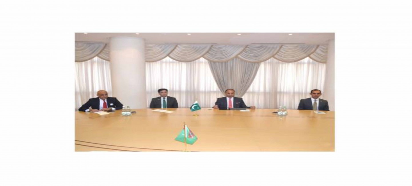 A MEETING WITH THE MINISTER OF STATE FOR PETROLEUM OF THE ISLAMIC REPUBLIC OF PAKISTAN WAS HELD AT THE MFA OF TURKMENISTAN